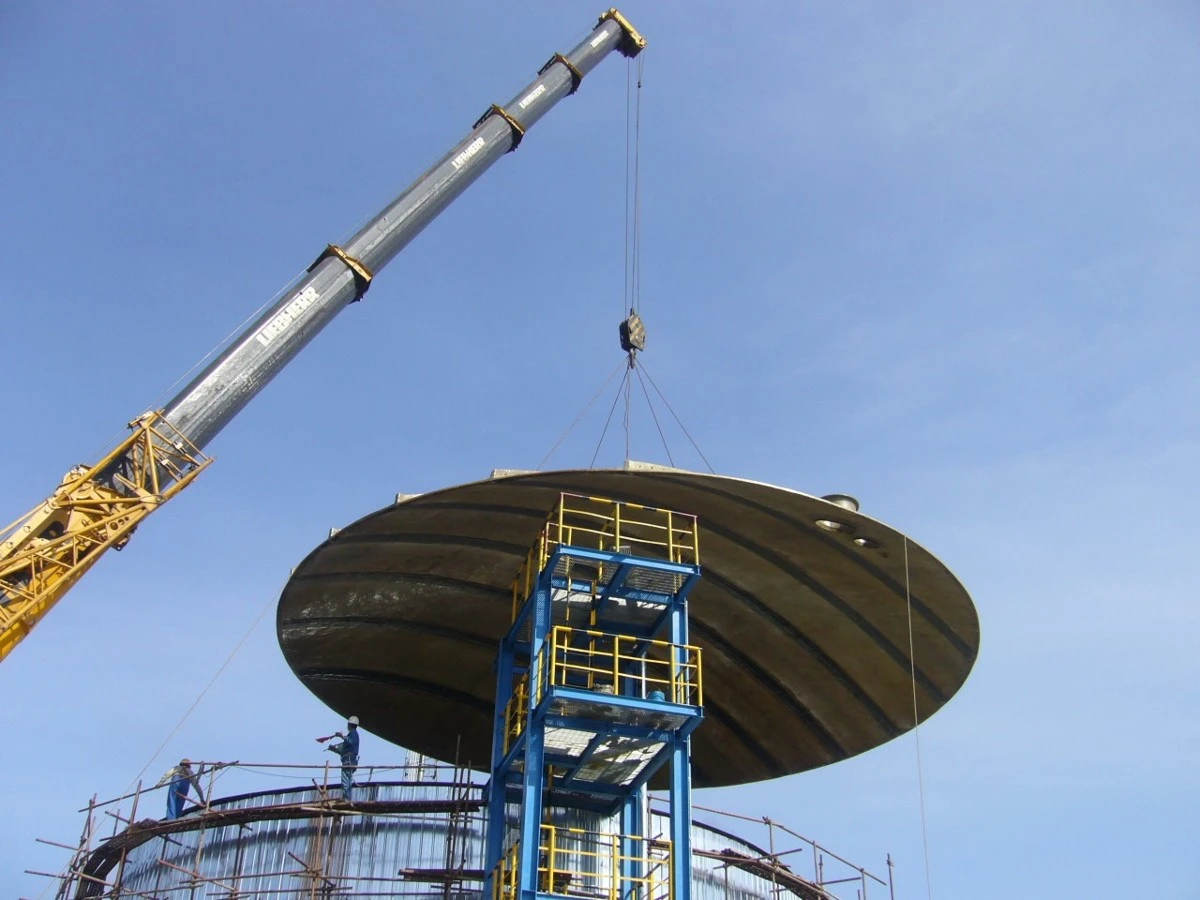 FRP hand-lay up large tank cover FRP hand-lay up large tank cover